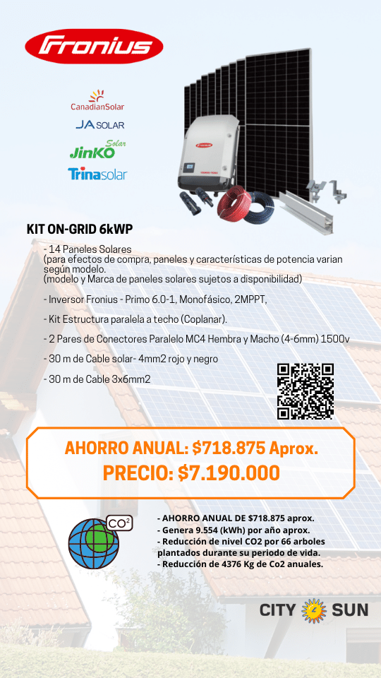 KIT ON-GRID FRONIUS 6KW