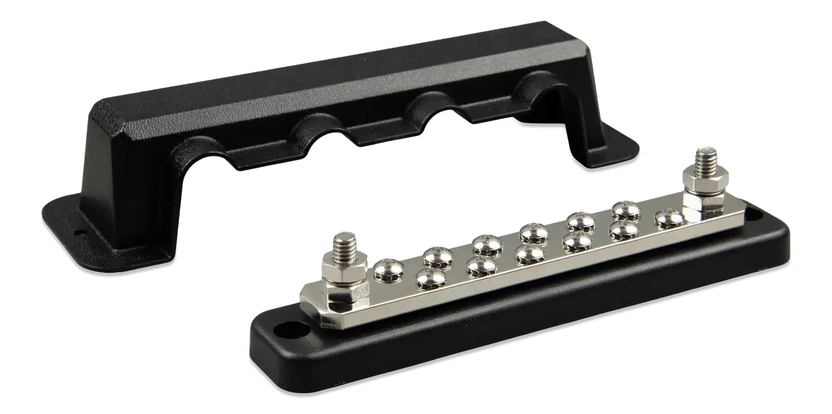 Victron Busbar Victron - 250A 2P con 6 Tornillos + Cubierta – VBB125020620